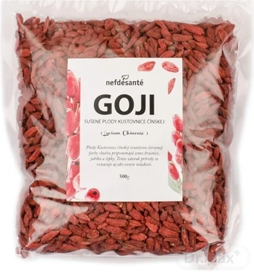 Nef De Sante GOJI Sušené plody 1×500 g, sušené plody kustovnice čínskej