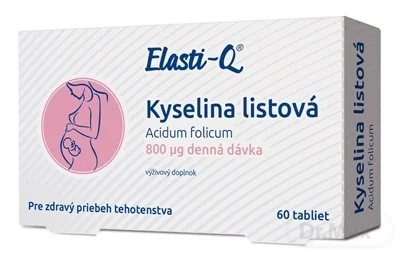 Elasti-Q KYSELINA LISTOVÁ 800 μg 1×60 tbl, výživový doplnok
