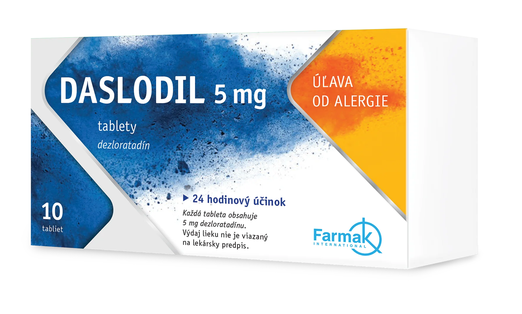 DASLODIL (DESLORATADIN XNT) 5MG 10TBL 1×10 tbl, úľava od alergie