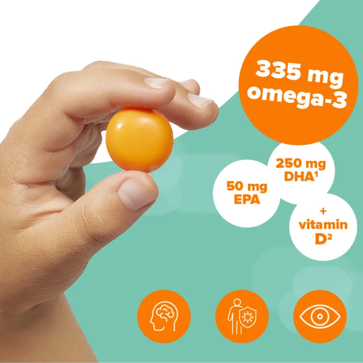 Dr. Max Omega Kids Smart Chews 1x30 ks, jemné želé s rybím olejom pre deti