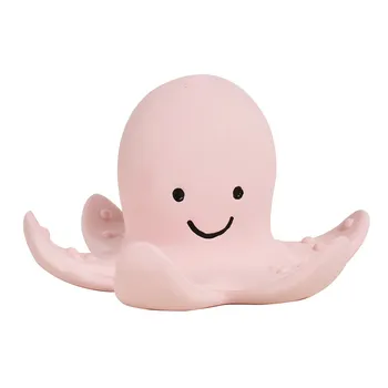 Tikiri Ocean Buddies - hrkálka a hryzátko z prírodnej gumy chobotnica 1×1 kus, hračka pre deti