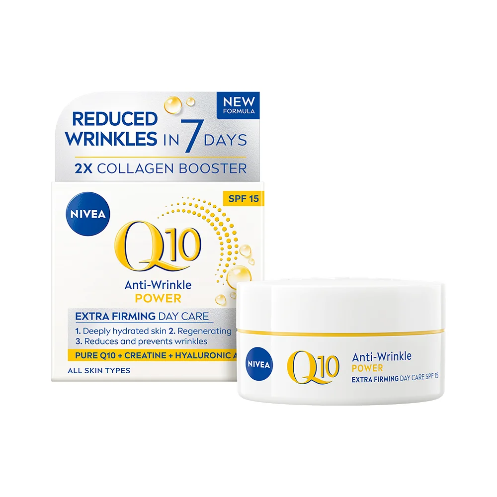 NIVEA Spevňujúci denný krém Q10 POWER  SPF15 1×50 ml, spevňujúci denný krém