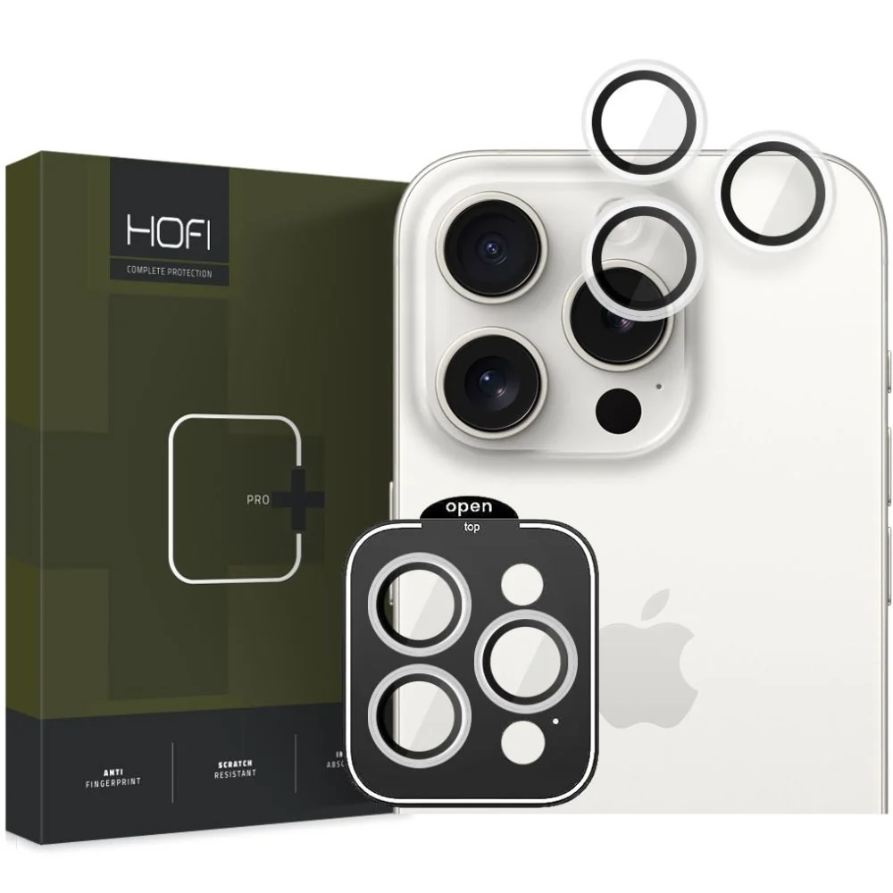 HOFI Camring ochranné sklo na kameru na iPhone 15 Pro / 15 Pro Max, priesvitné iesvitné