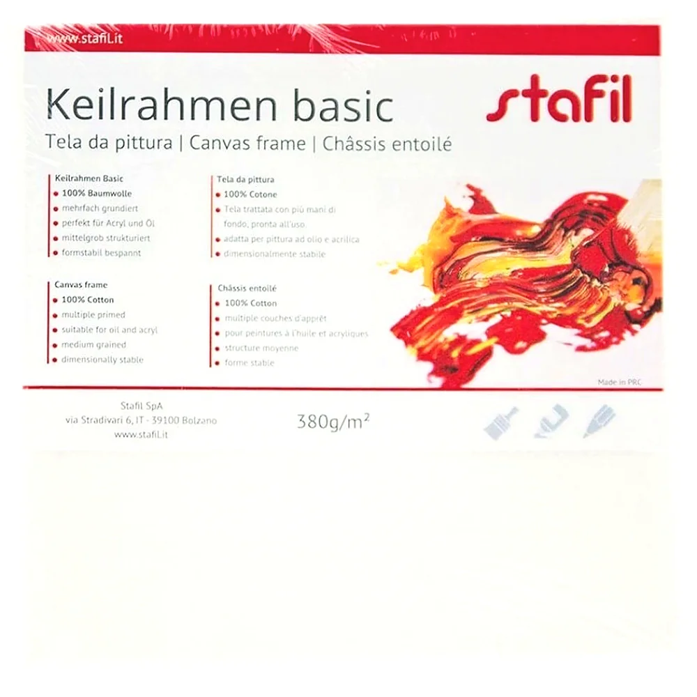 Maliarske plátno na ráme s gramážou 380 g/m2 Stafil 40x40cm-Stafil