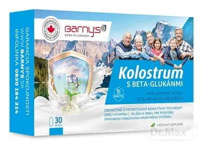 Barny's KOLOSTRUM s beta-glukánmi + rúško