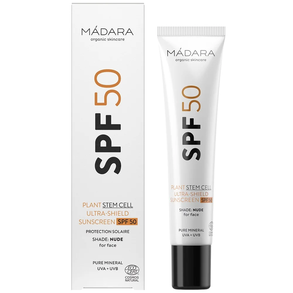 Mádara SPF50 Plant Stem Cell Ultra-Shield Sunscreen 1×40 ml, prírodný certifikovaný minerálny opaľovací krém