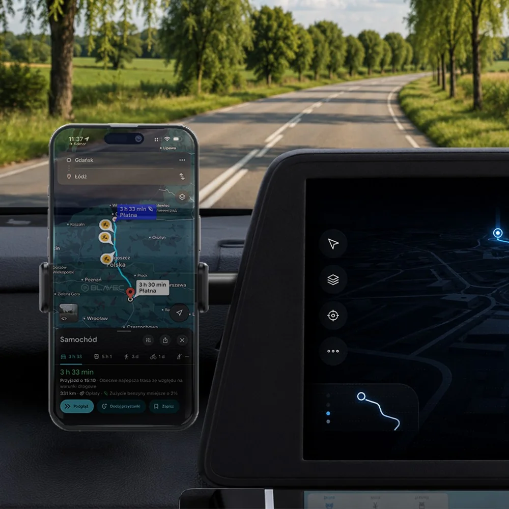 Blavec BH-24C držiak na mobil do auta, čierny