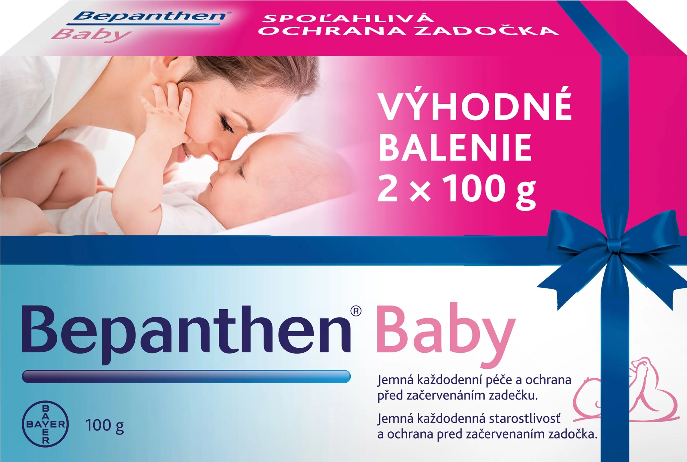 Bepanthen® Baby masť výhodné balenie 2×100 g, masť