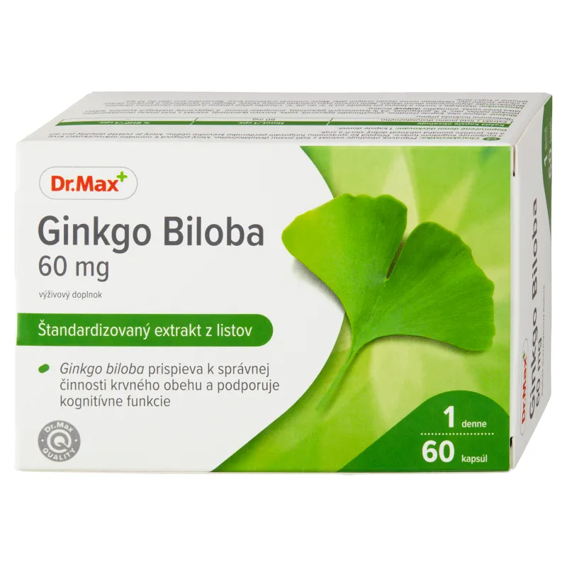 Dr. Max Ginkgo biloba 60 mg 1×60 cps, výživový doplnok