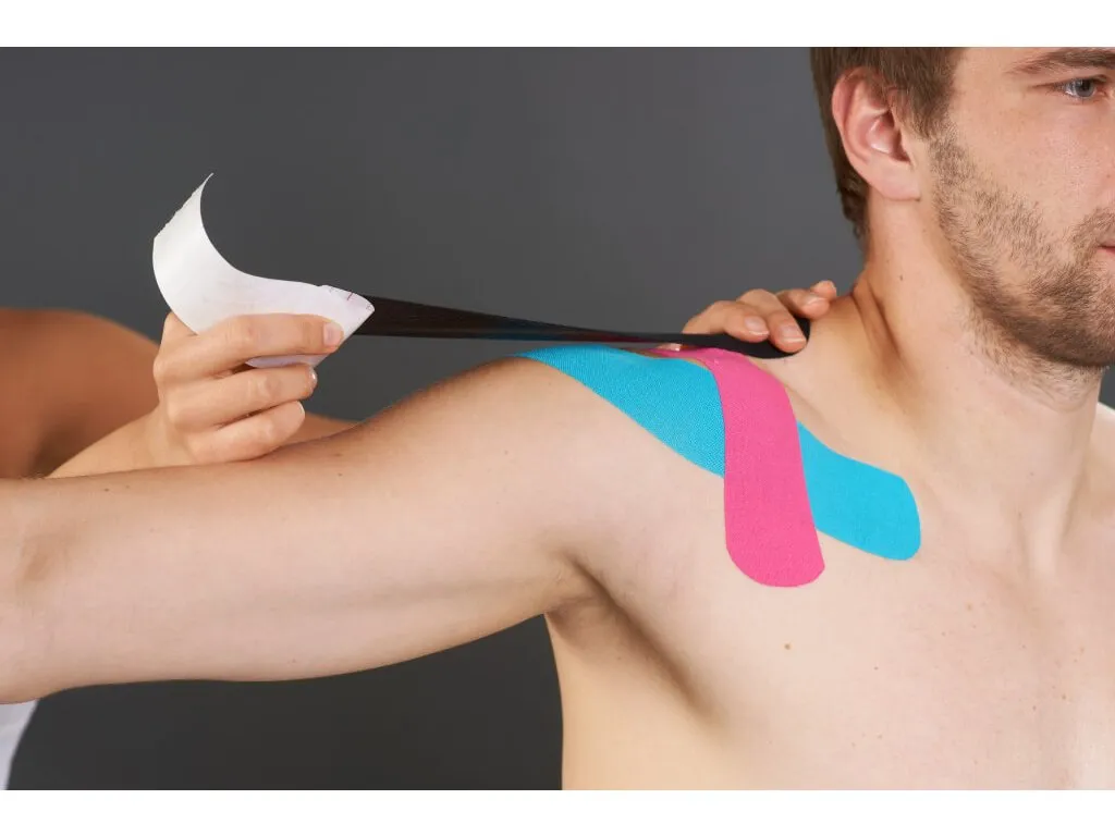 Temtex kinesio tape Classic, modrá tejpovacia páska 5cm x 5m 1×1 ks, tejpovacia páska