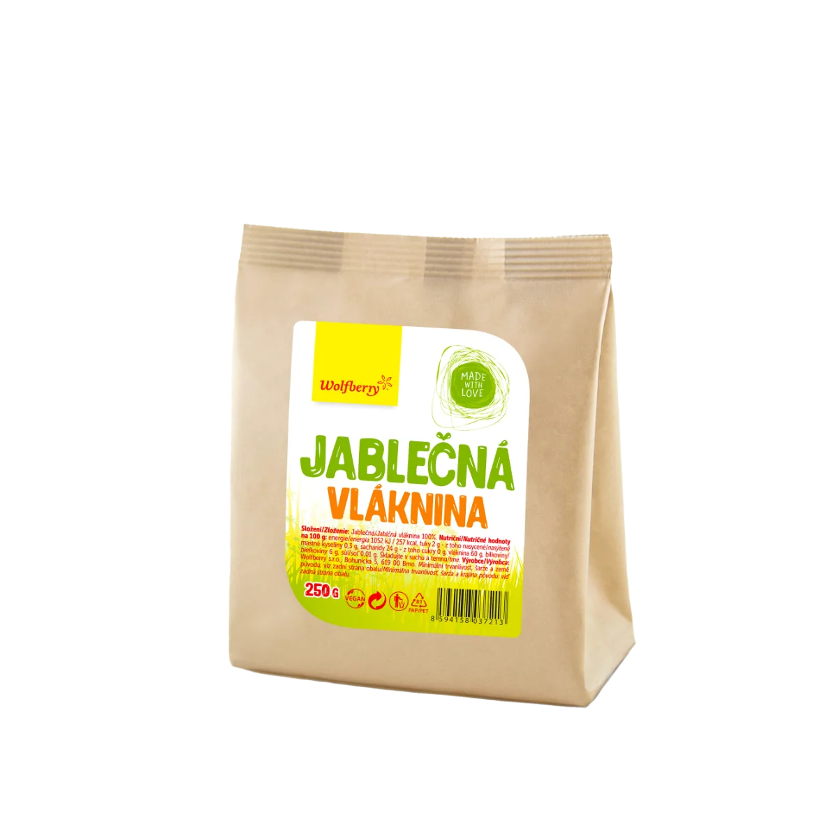 Wolfberry Jablčná vláknina 250 g