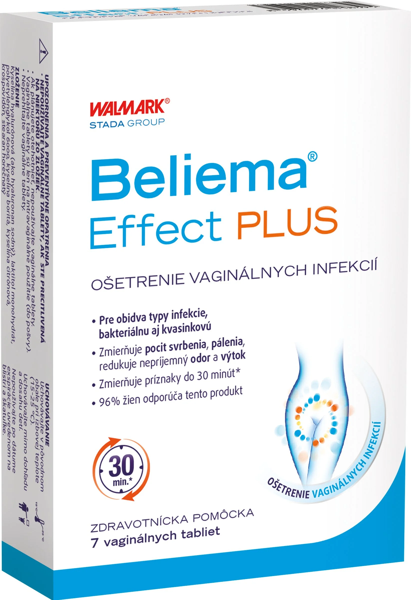Idelyn Beliema Effect PLUS 1×7 ks, vaginálne tablety