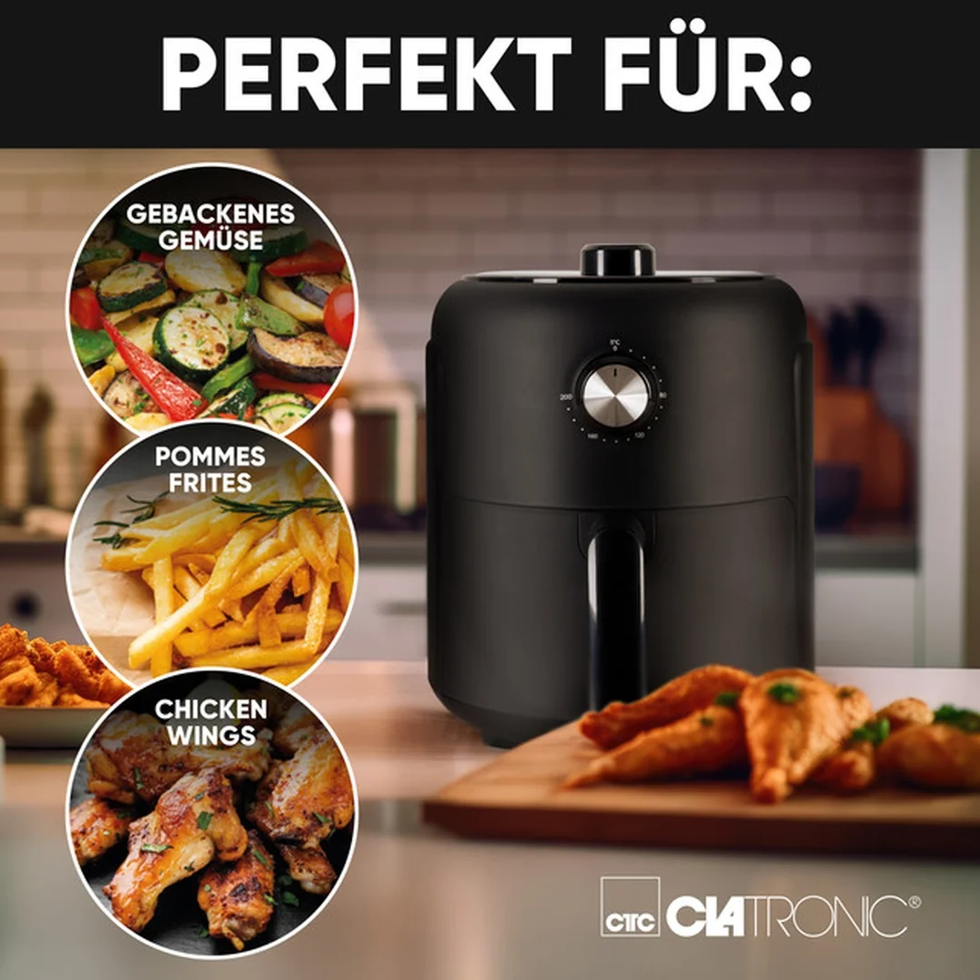 CLATRONIC FR 3816 H teplovzdušná fritéza 2,5 l 1000 W