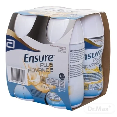 Ensure PLUS ADVANCE 4×220 ml, banánová príchuť