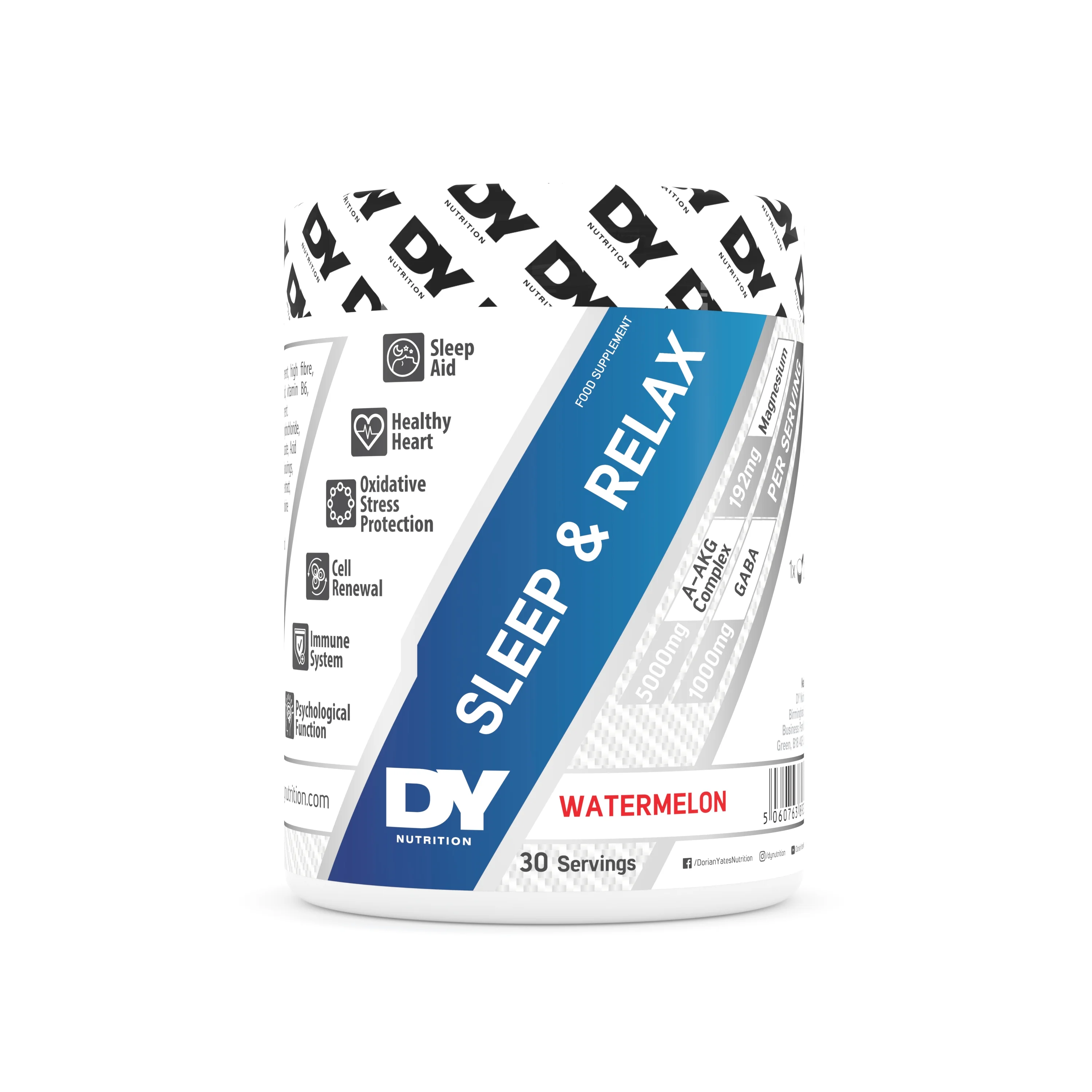 DY Nutrition Sleep&Relax červený melón 1×450 g, doplnok na regeneráciu po fyzickej záťaži