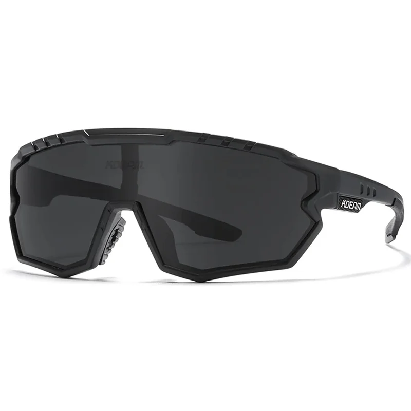 KDEAM Warren 01 cyklistické okuliare, Black / Black 
