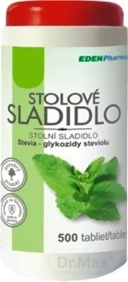 EDENPharma STOLOVÉ SLADIDLO - Stevia 1×500 tbl, stolové sladidlo