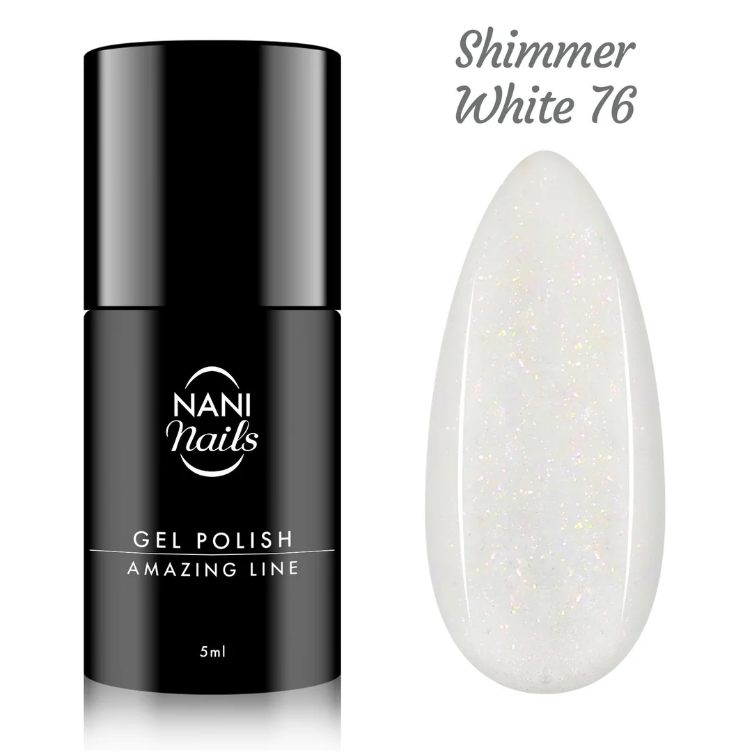 Gél lak Amazing Line – Shimmer White 5 ml, UV/LED gél lak