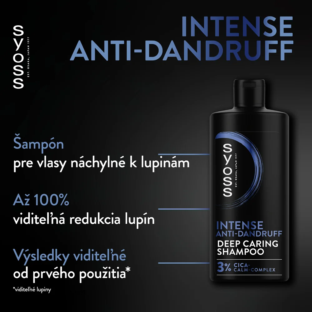 Syoss šampón proti lupinám Intense Anti-Dandruff 440 ml 1×440 ml, šampón