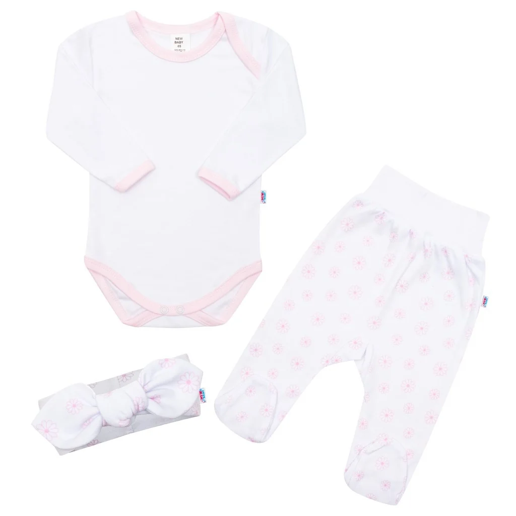 3-dielna bavlnená dojčenská súprava New Baby Lili 86 (12-18m),