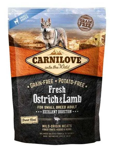 Carnilove Dog Fresh Ostrich & Lamb For Small Breed 1,5kg