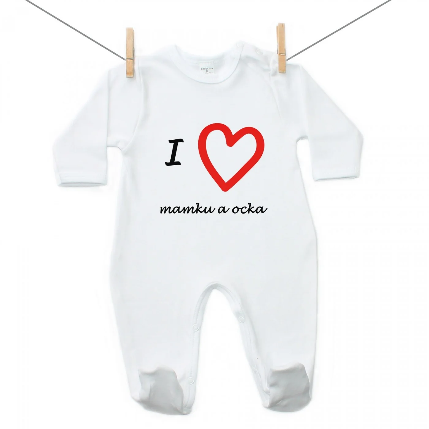Boodyy Overal I love mamku a ocka Veľkosť: 56