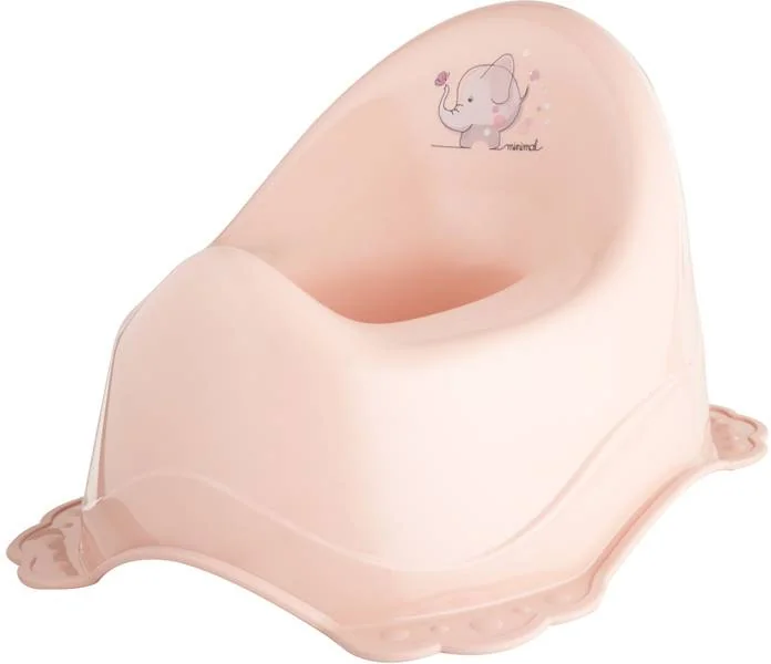 MALTEX Nočník protišmykový Sloník Minimal - peach rose 1×1 ks, nočník
