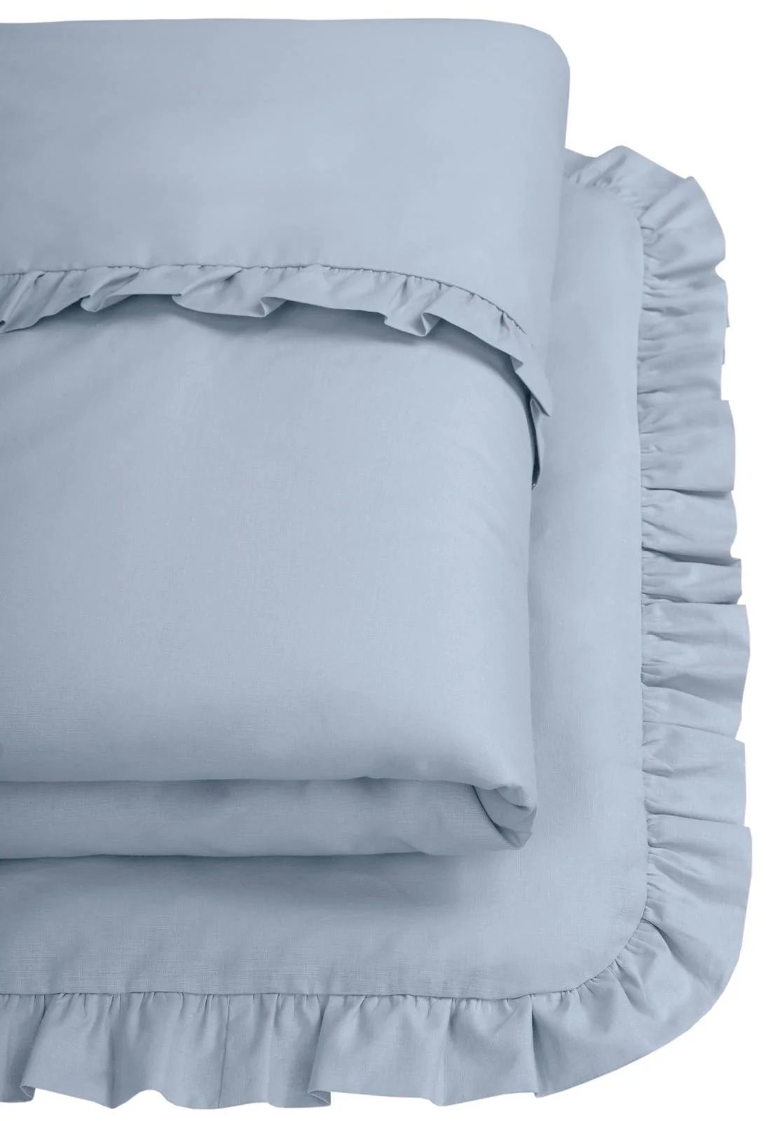2-dielne bavlnené obliečky s volánikom SOFT, Baby Nellys, jeans