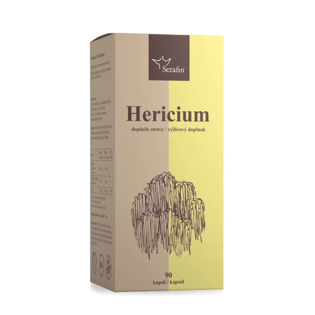 Serafin Hericium extrakt 40 % polysacharidov 90 kapsúl