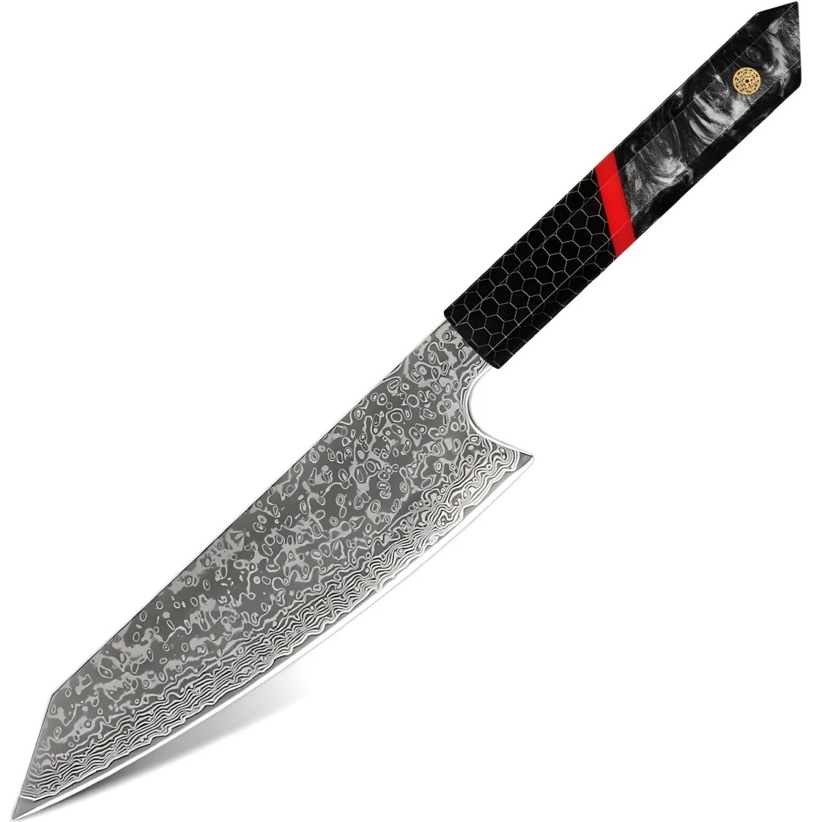 Damaškový kuchynský nôž Shinsei - Kiritsuke 35 cm, 148 g