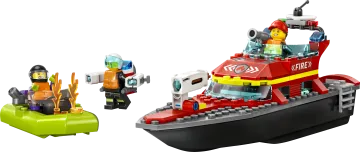 LEGO® City 60373 Hasičský záchranný čln a loď
