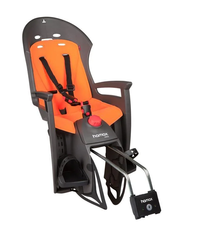 HAMAX Cyklosedačka Siesta Grey/Orange 1×1 ks