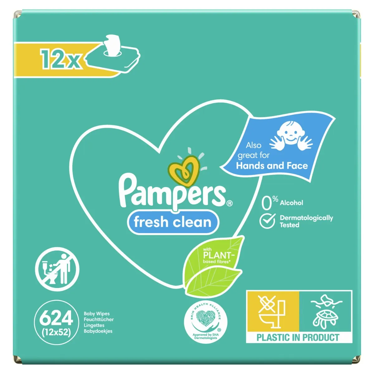 Pampers Baby wipes FRESH CLEAN 12X52KS