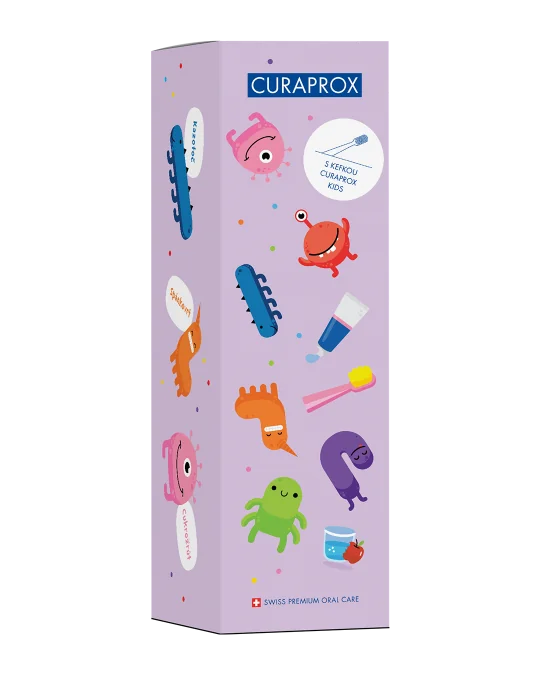 CURAPROX DAR.KRABICKA DETSKA+ZK KIDS 1 set