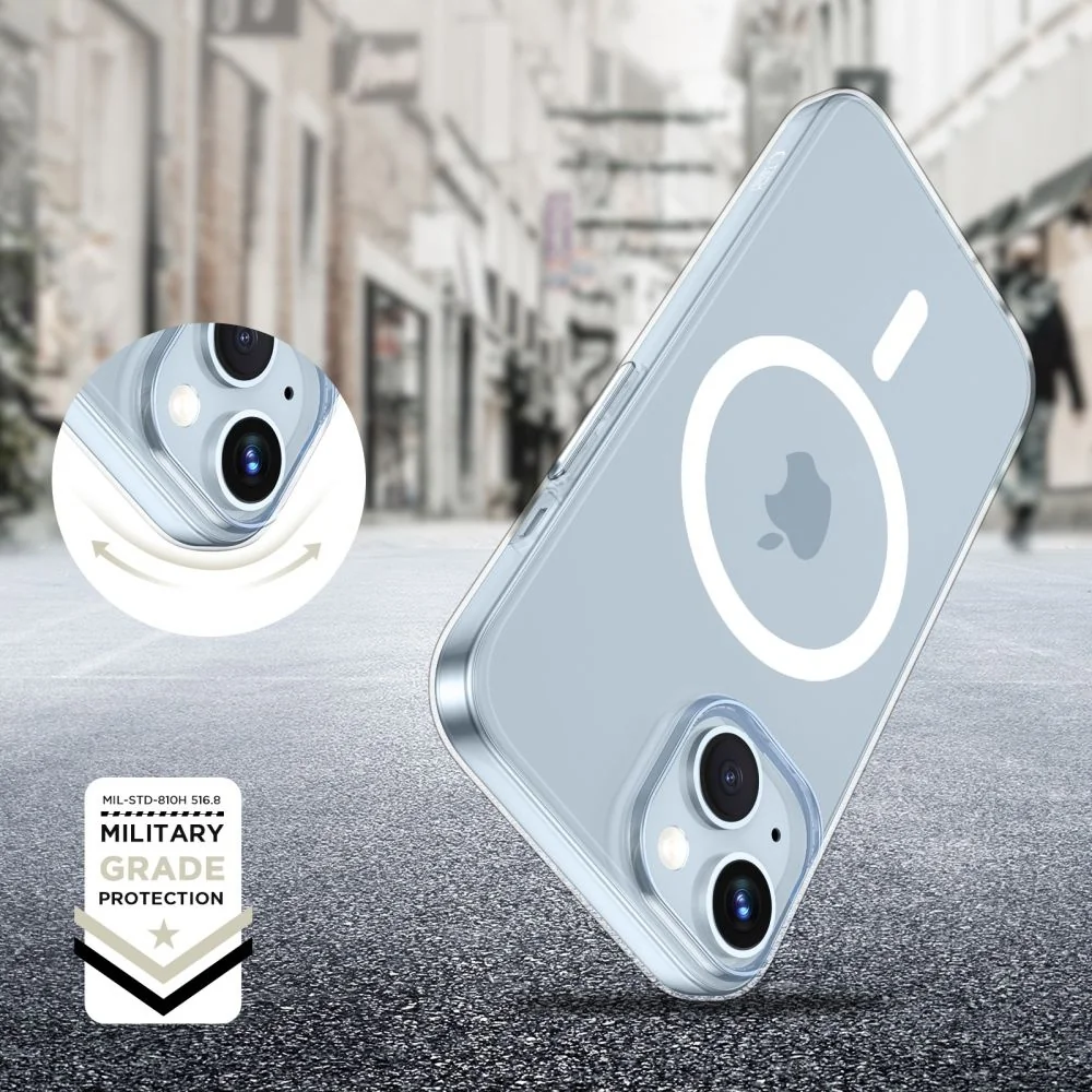 Tech-Protect FlexAir MagSafe kryt na iPhone 15, priesvitný