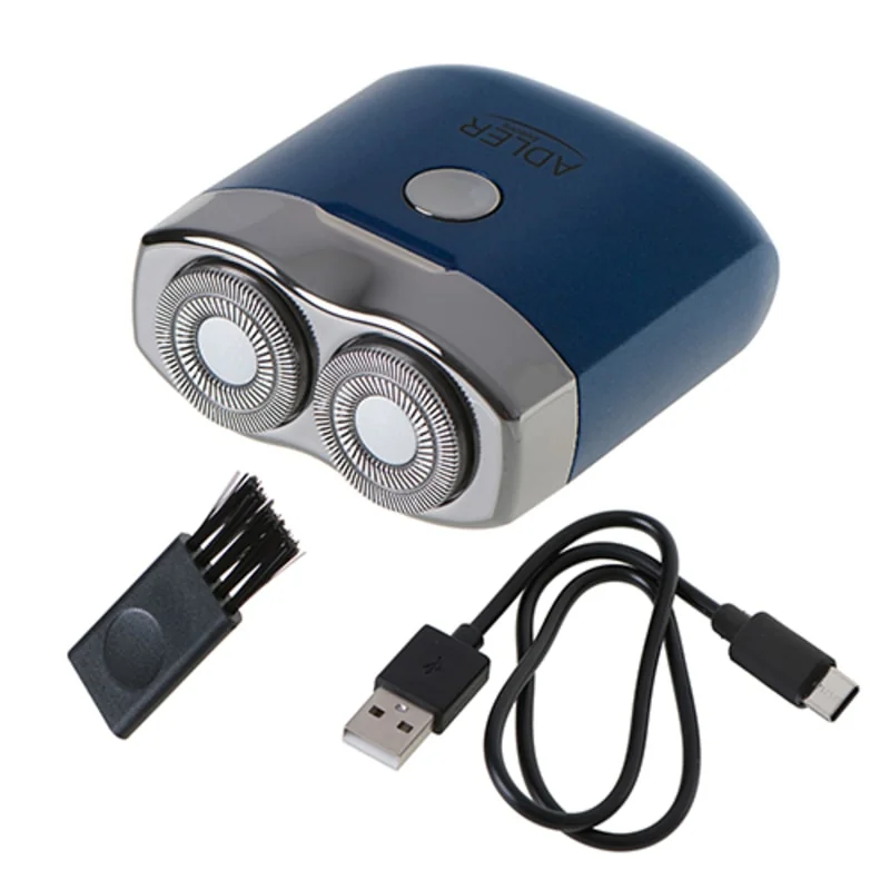 ADLER 2-hlavový cestovný holiaci strojček s usb