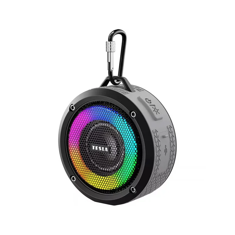 Reproduktor prenosný BLUETOOTH TESLA Sound BS60 sivý vodeodolný
