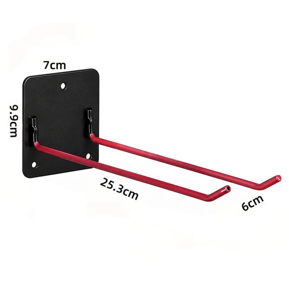 MG Garden Hook držiak na záhradné náradie 2ks, čierny / červený