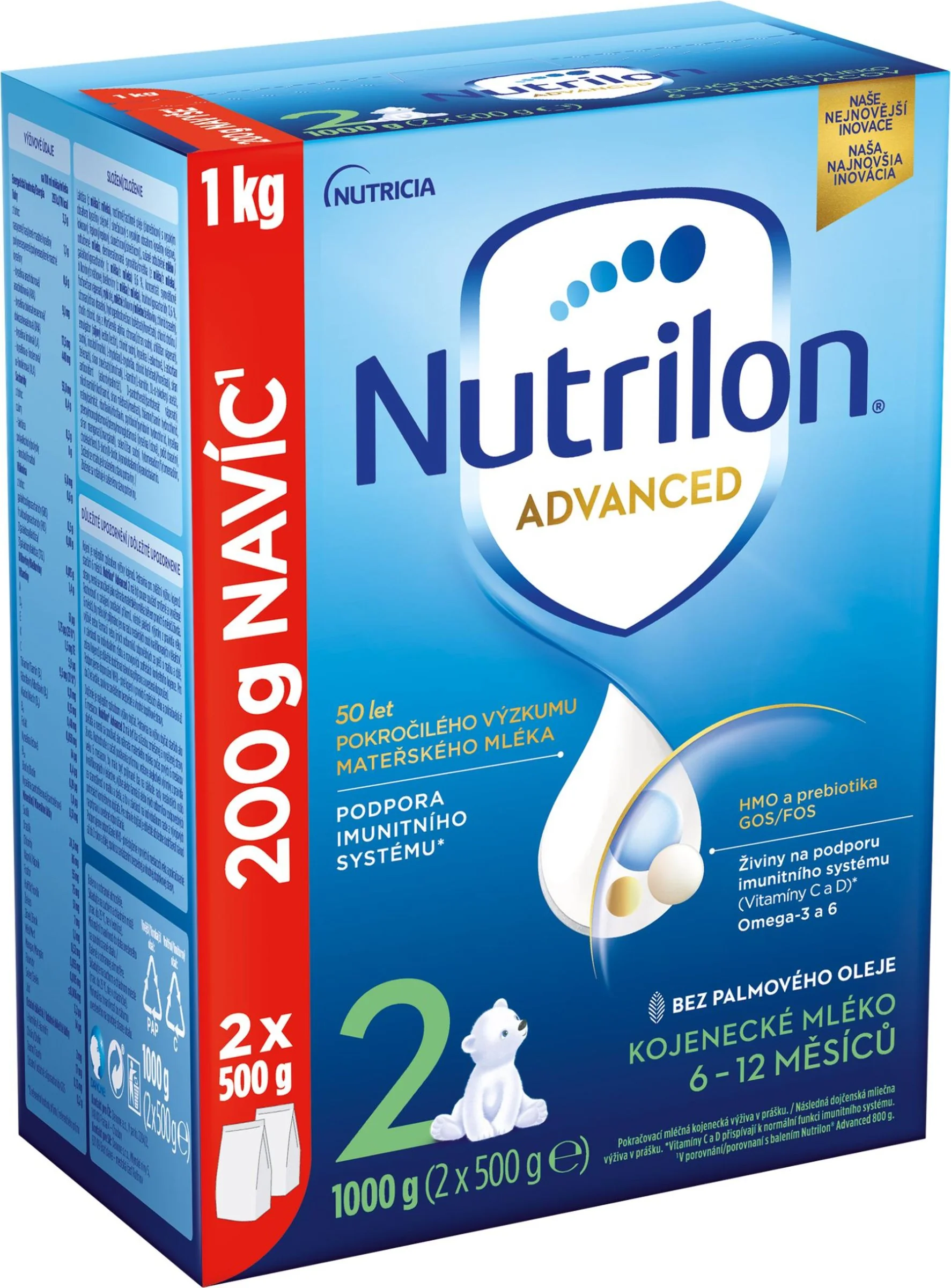 Nutrilon Advanced 2 DUO BALENIE 1×1000 g, dojčenské mlieko od uk. 6m