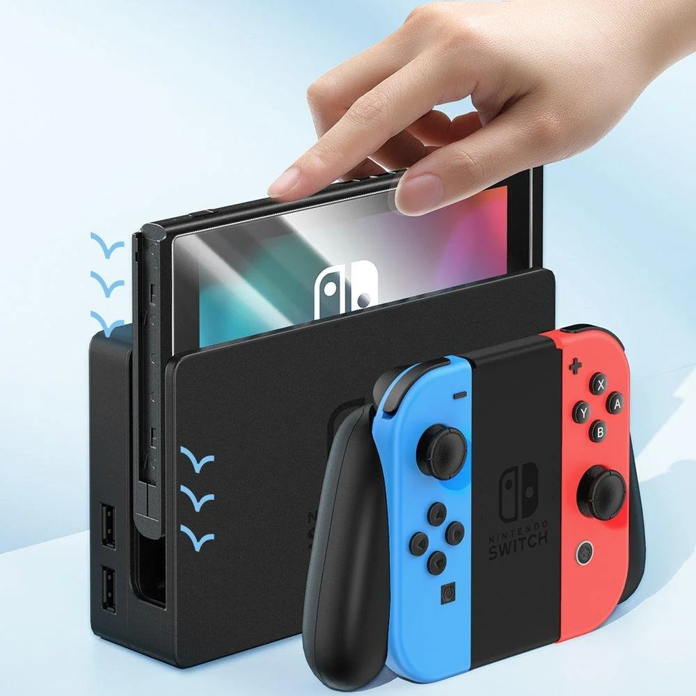 Sada 2x tvrdeného skla pre Nintendo Switch 2019 Transparentná