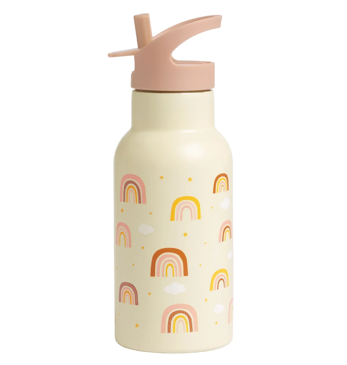 A Little Lovely Company - antikorová fľaša na pitie, 350 ml - dúha