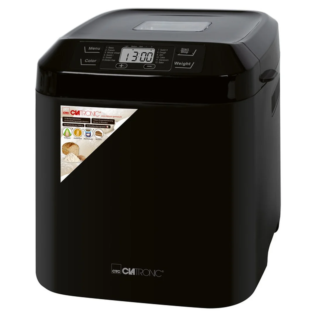 Clatronic BBA 3774 domáca pekáreň na chlieb 1,5 kg, 12 programov