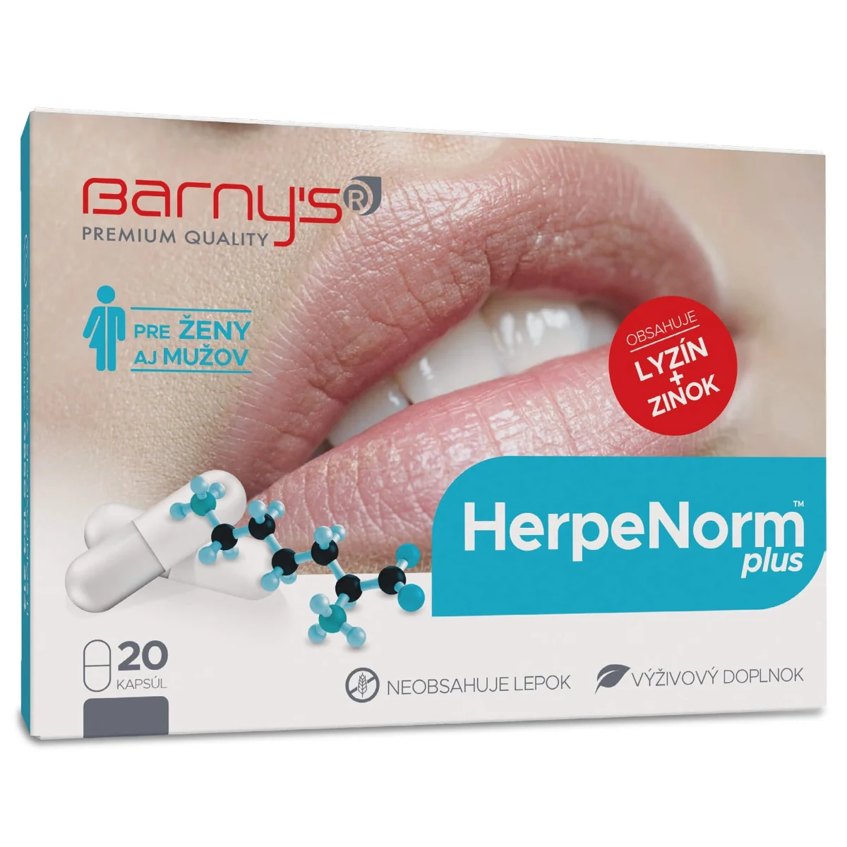 BARNY'S HerpeNorm plus 1×20 cps, výživový doplnok