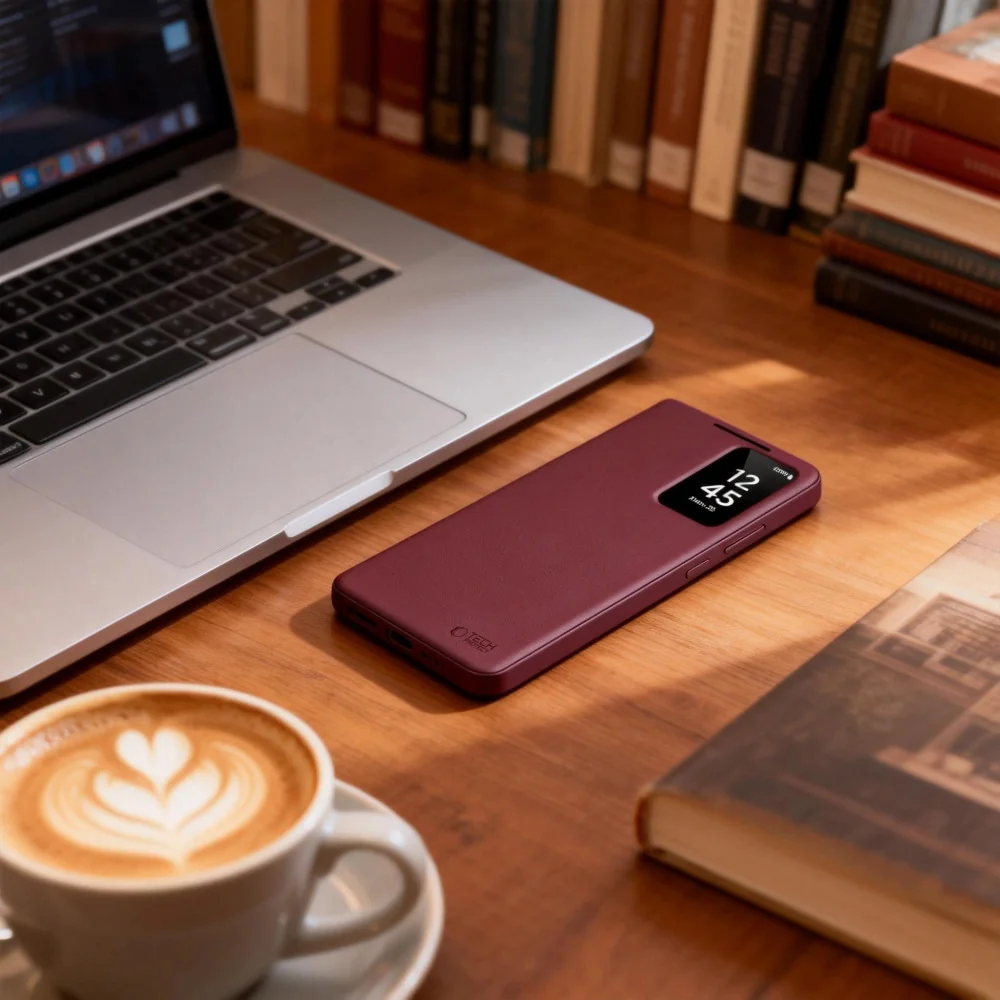 Tech-Protect Smart Wallet knižkové puzdro na Samsung Galaxy S26, bordové vé