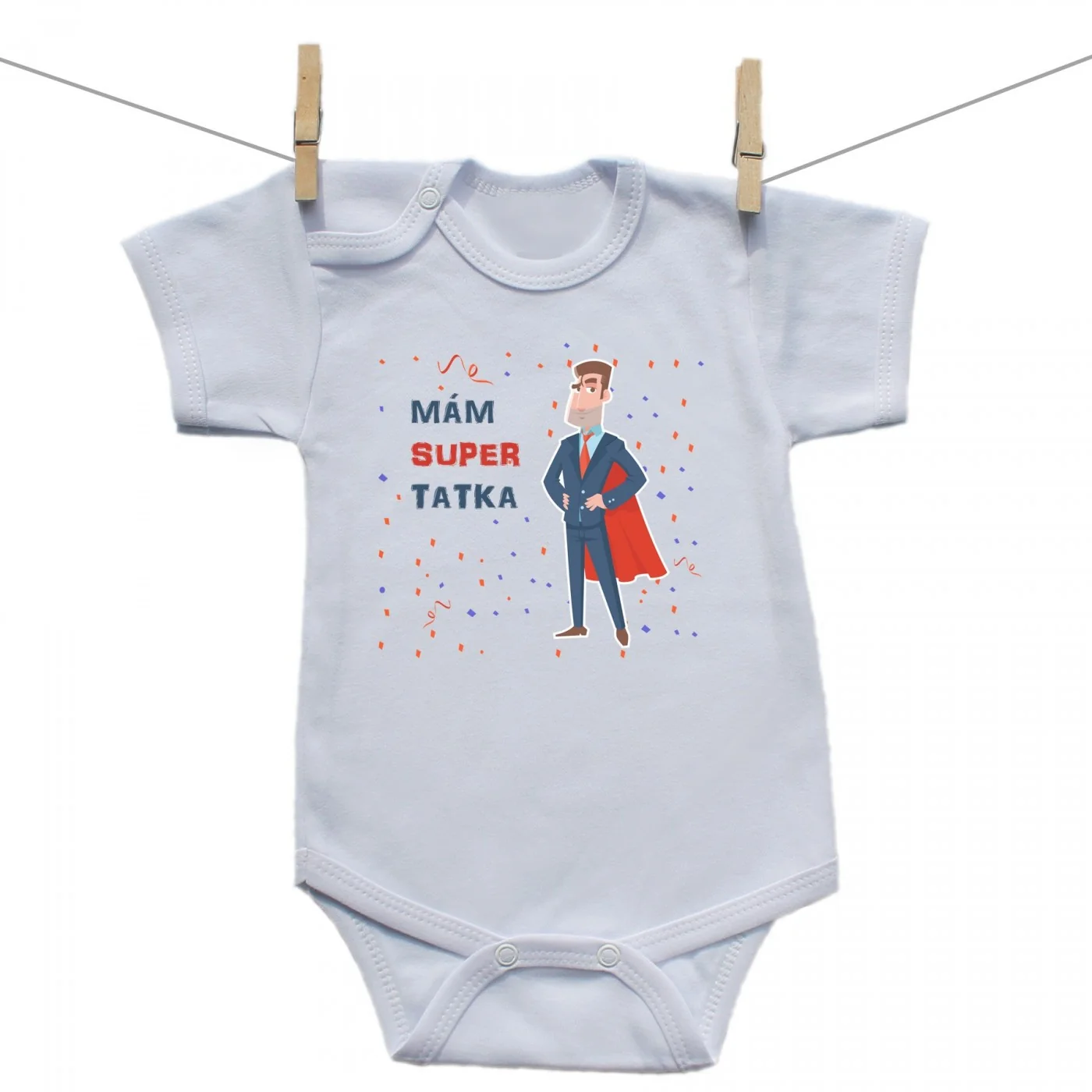 Boodyy Body s krátkym rukávom Mám super tatka Veľkosť: 80