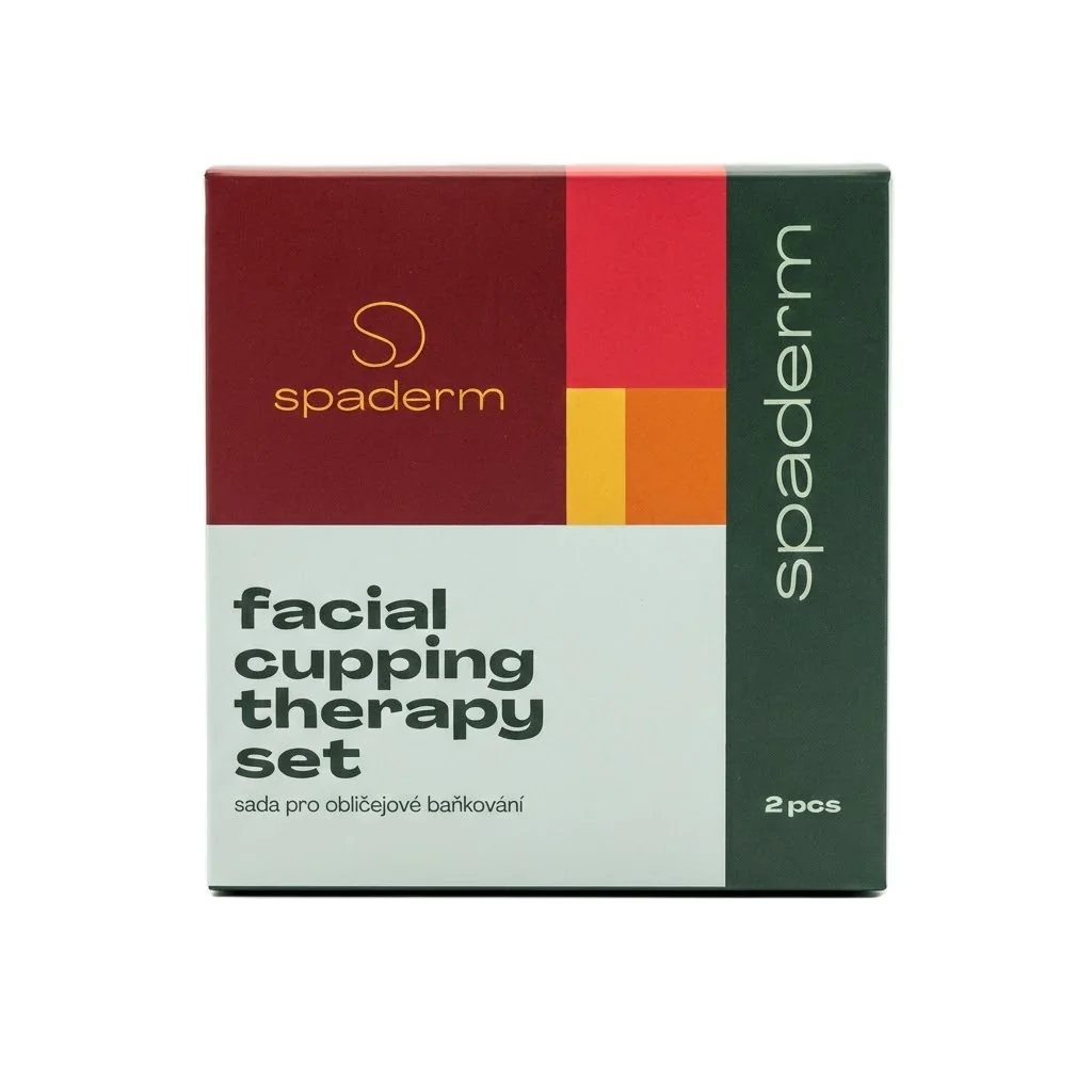 Spaderm Facial Cupping Therapy Set, sada sklenených baniek na tvár 2 ks