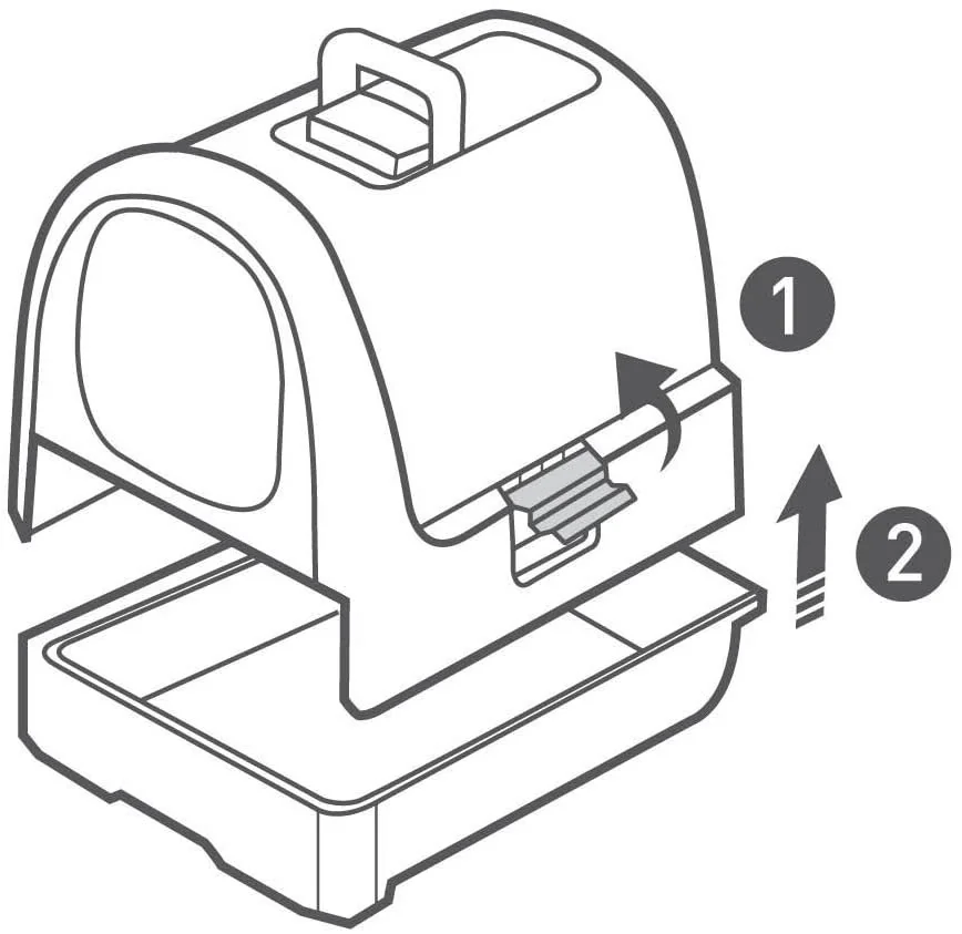 Mačací záchod Curver grafitový 198846