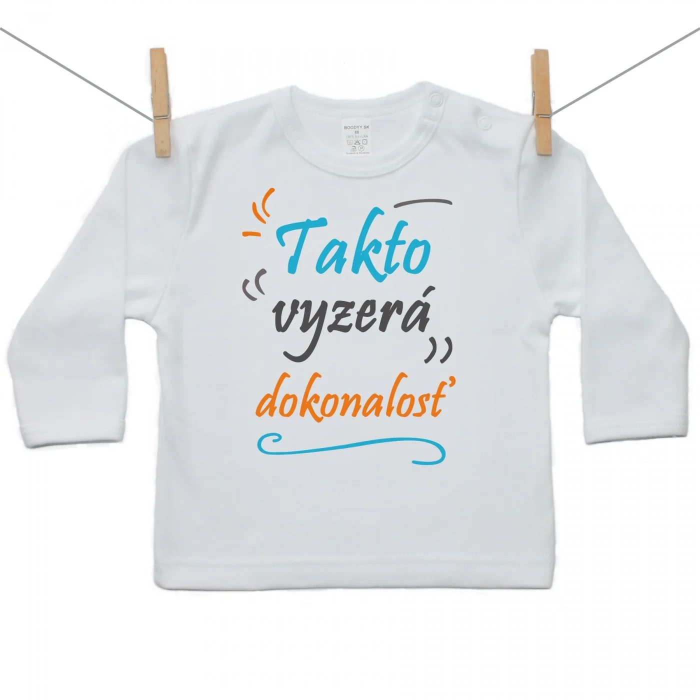 Boodyy Tričko s dlhým rukávom Tatko vyzerá dokonalosť Veľkosť: 116