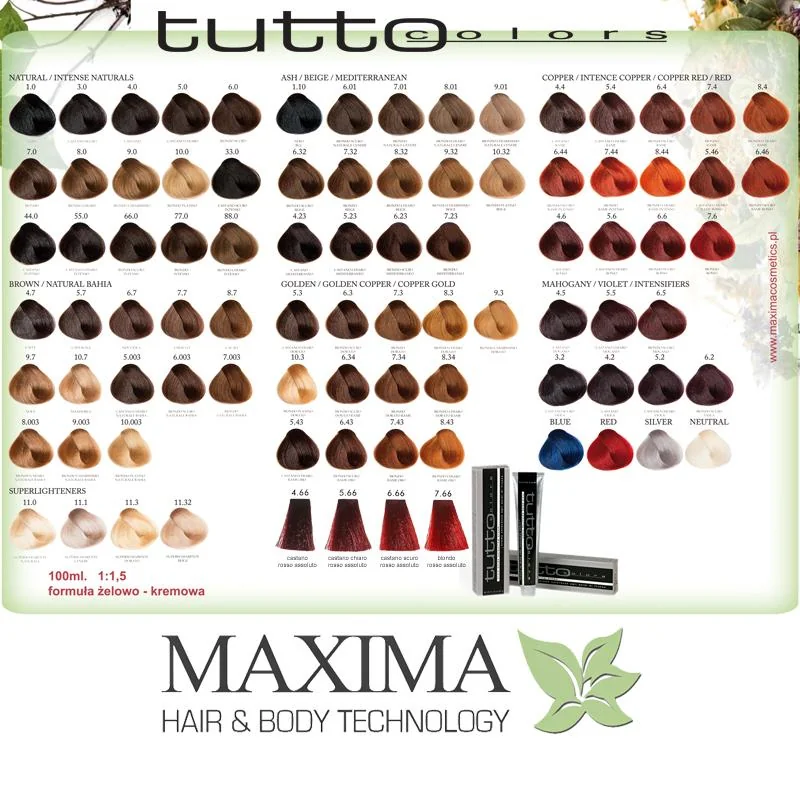Maxima Tutto - č.3.0  -FRUITY COLORS farby na vlasy Tmavo hnedá 100ml