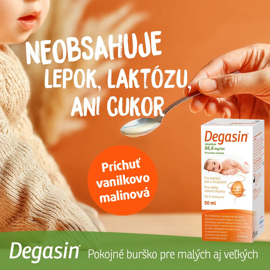 Degasin Simetikón 66,6 mg/ml 1×50 ml, perorálna emulzia